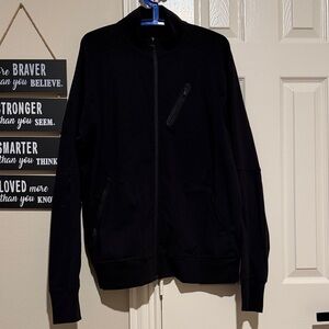 lululemon athletica Men's Black Zip-Up Sweater